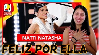 REACCIÓN a Natti Natasha cantando Quiéreme Menos en los Premios Juventud 2024 [upl. by Dachy]