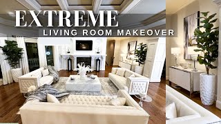 EXTREME LIVING ROOM MAKEOVER  Home Decor Living Room Makeover [upl. by Cassil]