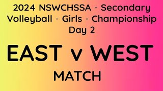 NSW CHS 2024  EAST v WEST [upl. by Jeremie]