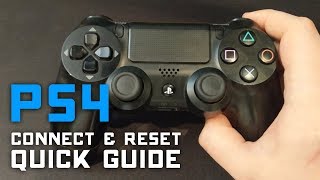 How to Reset amp Connect PS4 Controller to PC amp PS4 🎮 Quick Guide [upl. by Baggs430]