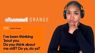 RAW REACTION to Channel Orange Frank Ocean FULL ALBUM reactionvideo frankocean [upl. by Eanehs86]