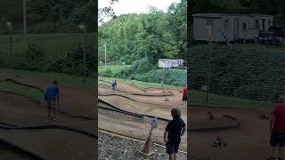 Losi Promoto MX RC Motorcycle Racing With Added Sound Effects Dirt Track Racing [upl. by Nosiram]