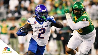 Every Ashton Jeanty run for the Boise State Broncos vs the Oregon Ducks  NBC Sports [upl. by Daiz]