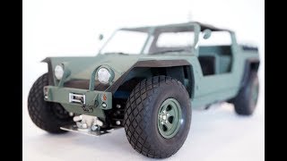 Tamiya XR311 combat support vehicle  budowa nadwozia  body building [upl. by Philine]