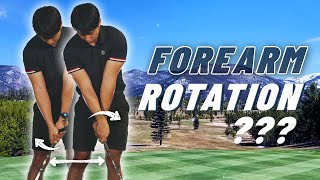 FOREARM ROTATION IN THE GOLF SWING [upl. by Heindrick]