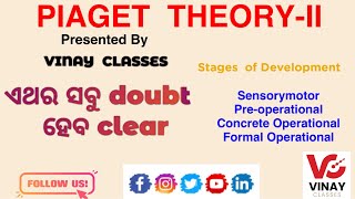 PIAGETS COGNITIVE DEVELOPMENT PARTII ll PEDAGOGY ll PSYCHOLOGY ll TEACHING EXAM [upl. by Sunev]