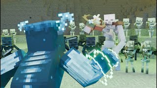 Warden vs Mutant Skeleton EPIC FIGHT Minecraft Animation [upl. by Carine32]