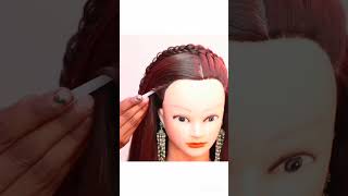 Open hair style bridalhairstyle hairstyle short viral video shortfeed trending [upl. by Yzzo]