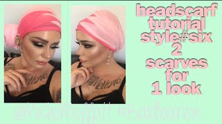 ALOPECIA TIPS How to Tie a Headscarf  How to tie 2 headscarves  Fancy Headscarf tutorial [upl. by Jorie]