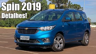 Chevrolet Spin LTZ 2019 em detalhes  Falando de Carro [upl. by Eisle]