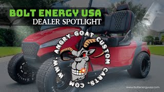 Bolt Energy USA x Angry Goat Custom Carts  Dealer Spotlight [upl. by Icyaj]