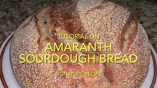 Amaranth Sourdough Bread amaranthsourdoughbread Sourdoughbread [upl. by Ranjiv]