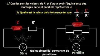 Exercice de calcul avec les nombres complexes circuit RL série et parallèle [upl. by Riane]