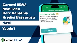 Garanti BBVA Mobilden Borç Kapatma Kredisi Başvurusu Nasıl Yapılır [upl. by Merow923]