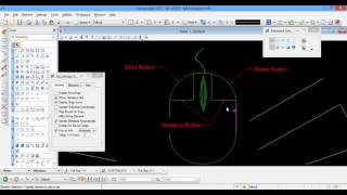 5 Microstation V8i lesson 2 part2  Snap and microstation mouse buttons الدرس الثاني الجزء الثاني [upl. by Aniratac]