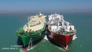 Summit LNG ShiptoShip STS Transfer [upl. by Nylevol]