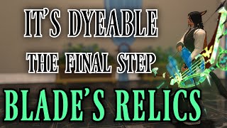 All Blades Relic Weapons  Dyes FFXIV Patch 555 [upl. by Acimad]