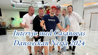 Intervju med Casanovas  Dansveckan Nerja 2024 Dansbandssidancom [upl. by Trenton]