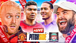 MAN UTD vs LIVERPOOL  Pitch Side LIVE [upl. by Joung999]