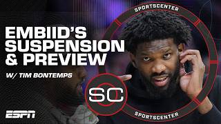 Tim Bontemps details Joel Embiids suspension  Warriors vs Celtics PREVIEW  SportsCenter [upl. by Brezin]