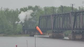 Empress 2816  Crossing the Mississippi River [upl. by Idoux826]