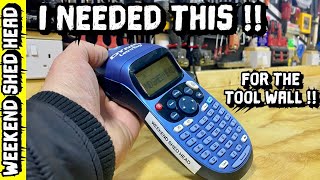 Dymo LetraTag 100H  Label maker  for workshop  Tool wall review [upl. by Horlacher]