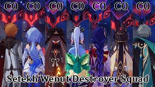 Top Strongest DPS Team to EASILY Beat Setekh Wenut on Spiral Abyss 35 Floor 12  Genshin Impact 35 [upl. by Neb576]