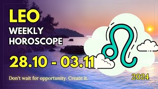 Leo ♌ 🙏 𝐓𝐡𝐞 𝐀𝐧𝐠𝐞𝐥𝐬 𝐀𝐫𝐞 𝐖𝐢𝐭𝐡 𝐘𝐨𝐮 🙏 28 October  3 November 2024 Weekly Horoscope [upl. by Oisor]