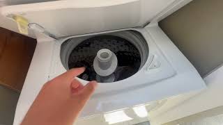 GE GUD27ESSMWW Unitized Spacemaker 38 Washer with Stainless Steel Basket Review [upl. by Aneeuqal]