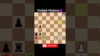 Knight Forked Victory chess victory knight [upl. by Modnarb]