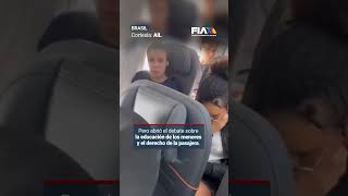 Incidente en avión de Brasil genera debate en redes [upl. by Radloff]