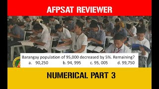 Part 3 Numerical AFPSAT Reviewer 2021  TAGALOG [upl. by Bailey]