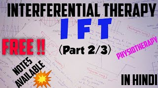 IFT  Interferential Therapy  Medium frequency current  Part 23  ElectrotherapyPhysiotherapy [upl. by Ursa29]