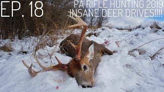 INSANE DEER DRIVES Pa Deer Hunting 2019 S 1 Ep 18 [upl. by Landes]