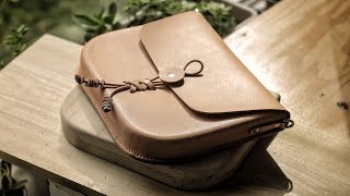 Making a Mold then Wet Molding a Leather Bag [upl. by Wier]