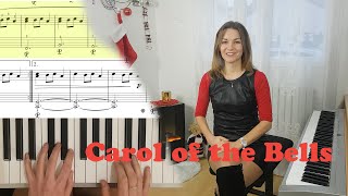 Carol of the Bells  Piano Tutorial  partition gratuite [upl. by Nnayrrehs]