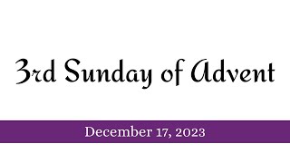 CCWauk Mass  3rd Sunday of Advent [upl. by Ellertal837]