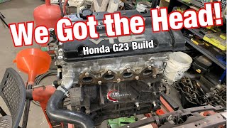 Finally Got the H22a Head for the Honda G23 Vtec Build [upl. by Filberte]