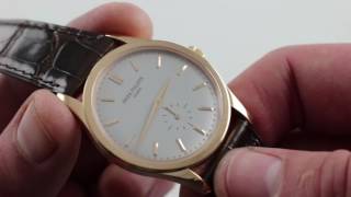 PreOwned Patek Philippe Calatrava 5196R001 Luxury Watch Review [upl. by Aicnelav]