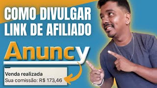 ANUNCIE GRATIS como divulgar link de afiliado na anuncy [upl. by Llorre]