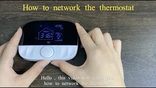 How to configure the network of the RF wireless thermostat 15 [upl. by Nikita]