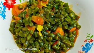 How To Cook French Beans  Ugandan African Food  Moms Village Kitchen [upl. by Htide]