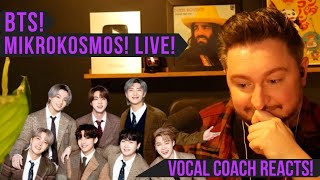 Vocal Coach Reacts BTS Mikrokosmos Live [upl. by Nissy]