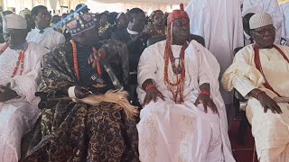 OONI OF IFE WITH DEJI OF AKURE AT THE ELIZADE UNIVERSITY CONVOCATION CEREMONY [upl. by Wooldridge647]