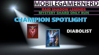 Diabolist Raid Shadow Legends F2P Champion Spotlight [upl. by Colton]