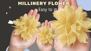 Millinery Flower Easy Tutorial [upl. by Syah]