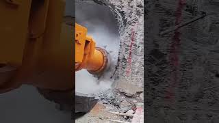 Rock tunnel shield digging process  Good tools and machinery easy work [upl. by Xirdnek]