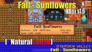 Stardew Valley  Planting and Harvesting Sunflowers  XBox [upl. by Annaya]