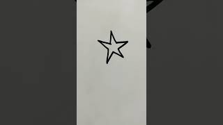 Simple Star Drawing for beginners  drawing stardrawing easydrawing simpledrawing shorts [upl. by Hanej101]