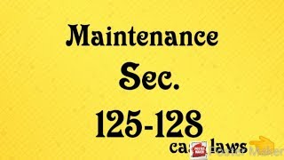 Maintenance under CrPC  1973  Sec125 128  case laws [upl. by Tigges]